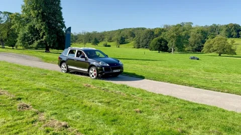 Carnforth, Lancaster, UK. 2025 AUG, 17. Leighton Hall, Porsche car show. Stock-Footage 315604804