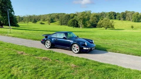 Carnforth, Lancaster, UK. 2025 AUG, 17. Leighton Hall, Porsche car show. Video stock 315605076