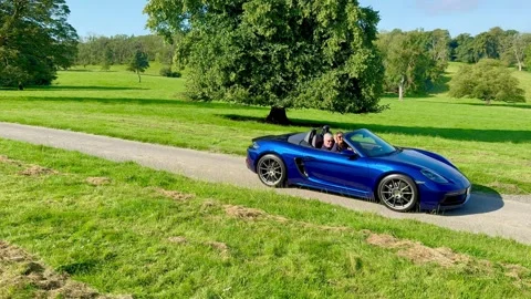 Carnforth, UK. 2025 AUG, 17. Leighton Hall, Porsche car show in 4k Video slow-mo Stock-Footage 315604740