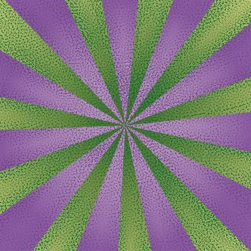 Carnival abstract flyer, background for comic speech, green-purple lines, grunge Stock Illustration