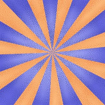 Carnival abstract flyer, background for comic speech, blue orange lines Stock Illustration