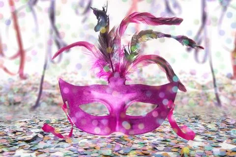 Carnival back mask Stock Photos