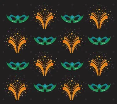 Carnival background patterns Illustration