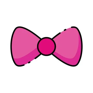 Carnival bow tie icon vector Stock Illustration