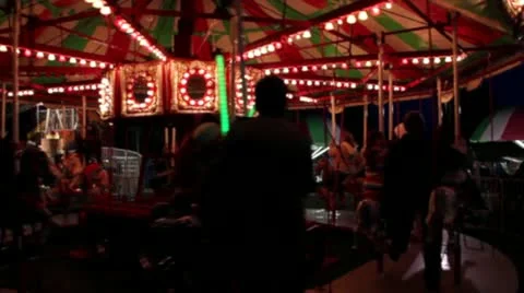 Carnival Carousal Stock Footage 11163807