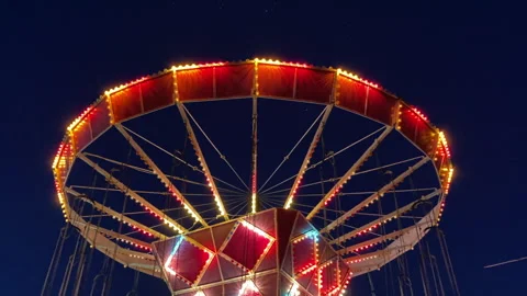 Carnival Carousel during the night Stock-Footage 240609535