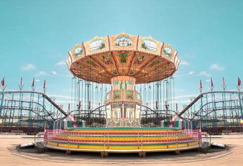 Carnival carousel Stock Photos
