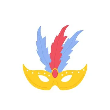 Carnival circus face mask Illustrazione stock