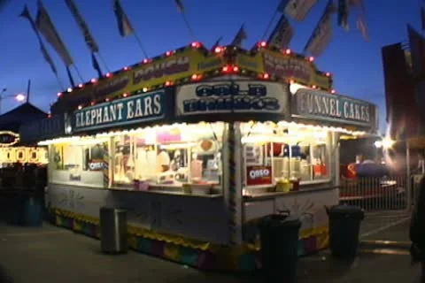 Carnival Concession Stand Stock Footage 12715297