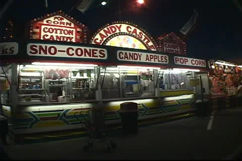 Carnival Concession Stand Stock Footage 12715442
