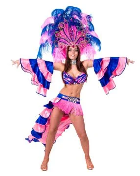 Carnival dancer woman dancing Stock Photos