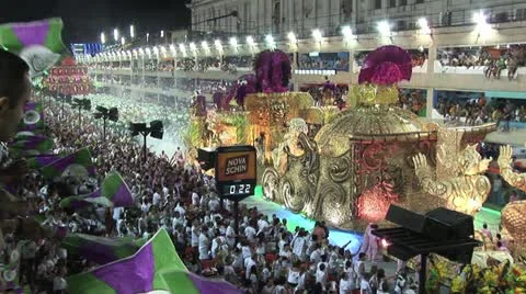 Carnival Dancers On A Float 3 Video stock 19102170