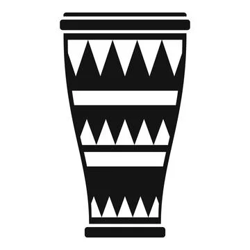 Carnival drum icon simple vector. Kit music 스톡 일러스트