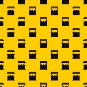 Carnival fair booth pattern Stock Illustration