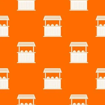 Carnival fair booth pattern seamless Stock Illustration