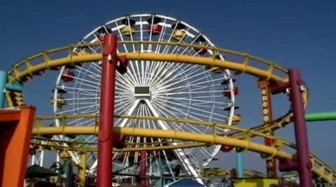 Carnival Ferris Wheel Video stock 8931144