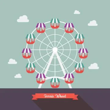 Carnival Ferris Wheel Stock Illustration