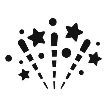 Carnival firework icon simple vector. Star event Illustrazione stock
