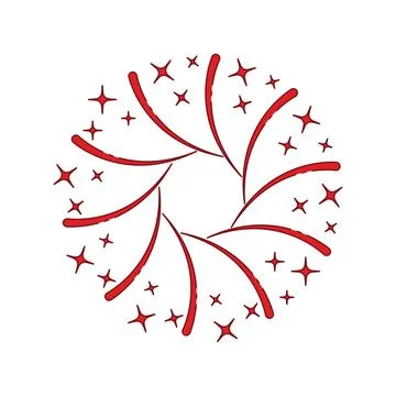 Carnival fireworks explosion icon vector Stock Illustration