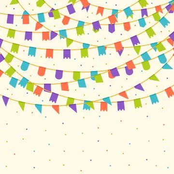 Carnival flags Stock Illustration