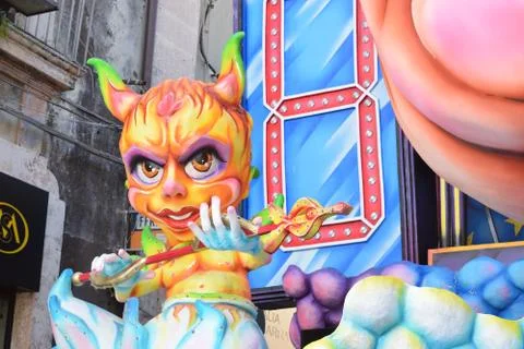 Carnival float 库存照片