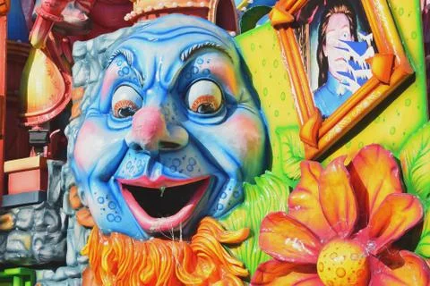 Carnival float 库存照片