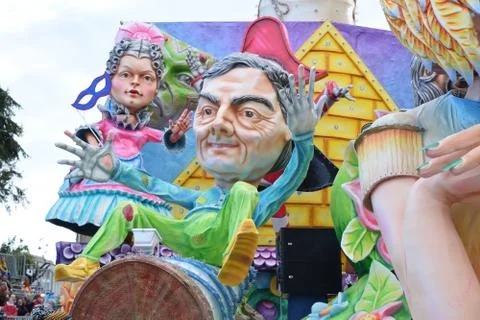 Carnival float 库存照片