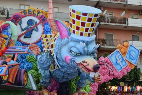 Carnival float 库存照片