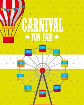 Carnival fun fair Illustrazione stock