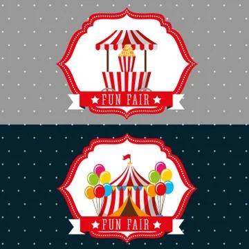Carnival fun fair 스톡 일러스트