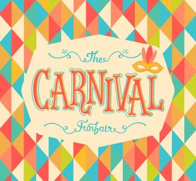 Carnival funfair background. Stock-Illustration