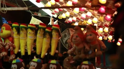 Carnival games of chance Stock Footage 43070840