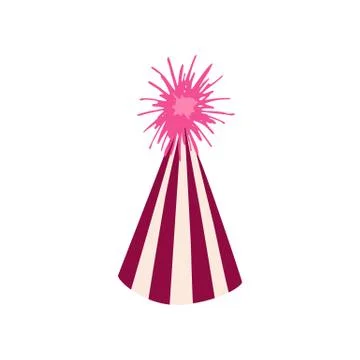 Carnival hat isolated Stock Illustration