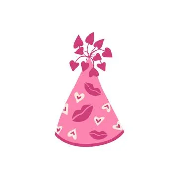 Carnival hat isolated Stock Illustration