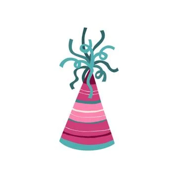 Carnival hat isolated Stock Illustration