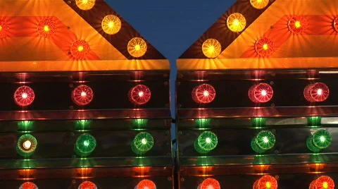 Carnival lights Stock Footage 97611