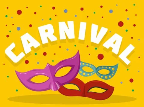 Carnival logo, flat style Stock-Illustration