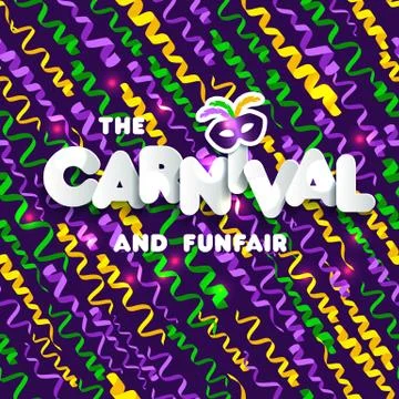 Carnival mardi gras pattern Stock Illustration