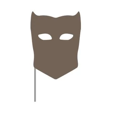 Carnival mask celebration party vector icon holiday. Masquerade costume festi Illustrazione stock