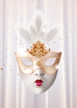 Carnival mask design 스톡 일러스트