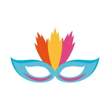 Carnival mask with feathers 스톡 일러스트