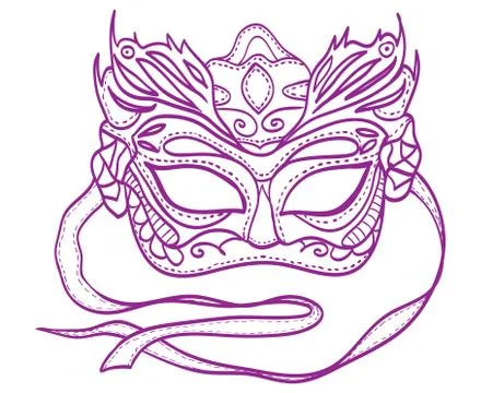 Carnival mask Stock Illustration