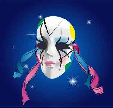 Carnival mask Stock Illustration