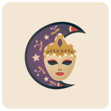Carnival Mask Illustrazione stock