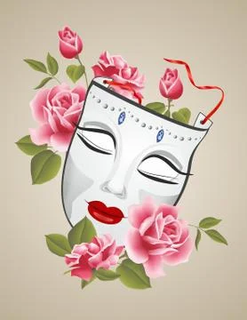 Carnival mask Stock Illustration