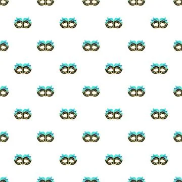 Carnival mask pattern creating festive background for celebration Stock Illustration
