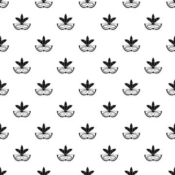 Carnival mask pattern seamless Stock Illustration