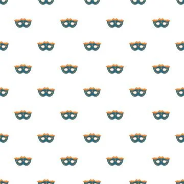 Carnival mask seamless pattern for celebration and party design Stock Illustration