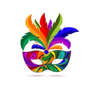 Carnival mask. Vector illustration. Illustrazione stock