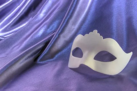 Carnival mask white Stock Photos